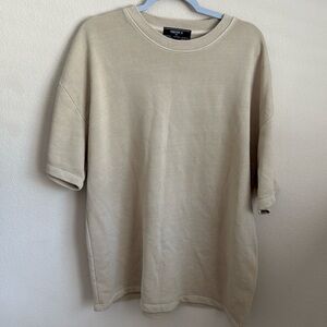 Forever 21 Cotton High-Low Crew Tee